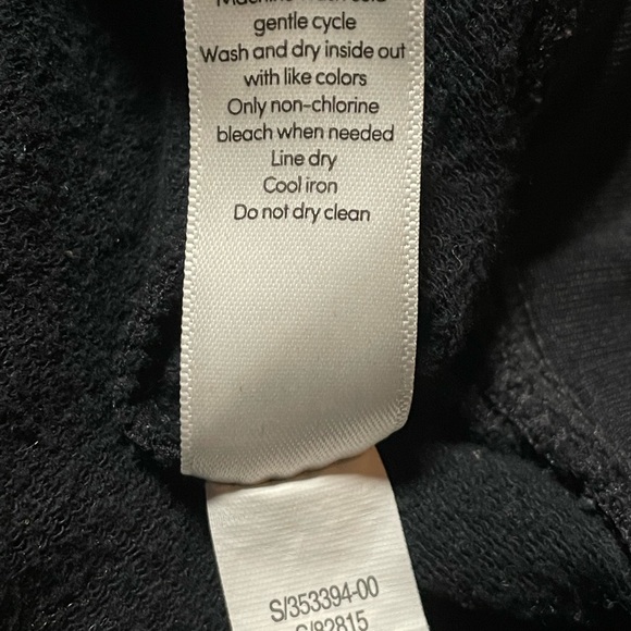 2/$20 Athleta Snap Sleeve Sweatshirt Top Size Small Black - Picture 7 of 8